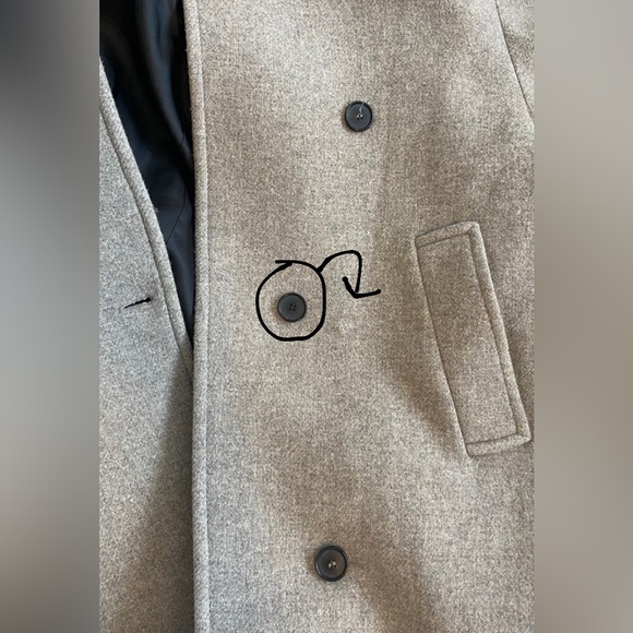 Zara Oversized Wool Blend Coat - Picture 8 of 8